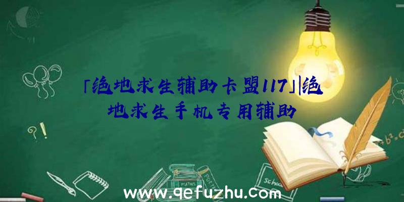 「绝地求生辅助卡盟117」|绝地求生手机专用辅助